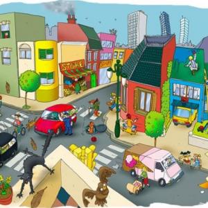 Imagen de portada del videojuego educativo: MEMO-BARRIO DE SALA DE 5, de la temática Medio ambiente