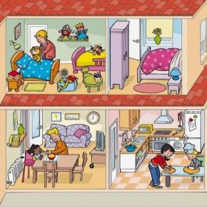 Imagen de portada del videojuego educativo: Riesgos en la casa , de la temática Seguridad