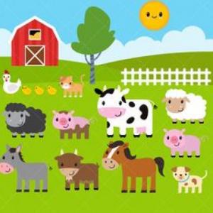 Juego de memoria en la granja