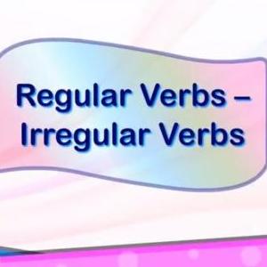 Verbs regular and irregular 2