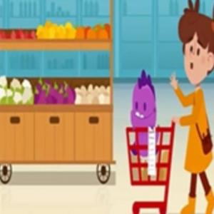 Imagen de portada del videojuego educativo: Ana va al supermercado, de la temática Literatura