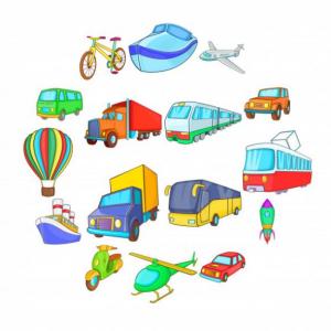 Imagen de portada del videojuego educativo: Medios de transporte , de la temática Viajes y turismo