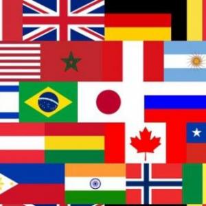 Imagen de portada del videojuego educativo: FLAGS OF THE WORLD, de la temática Geografía