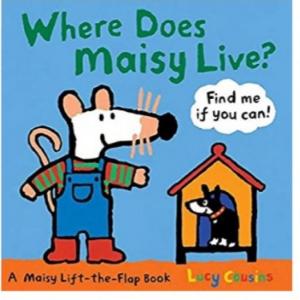 Imagen de portada del videojuego educativo: Where does Maisy live?, de la temática Idiomas