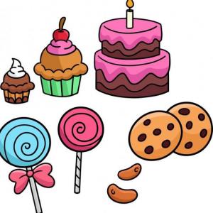 Imagen de portada del videojuego educativo: Fábrica de dulces, de la temática Idiomas