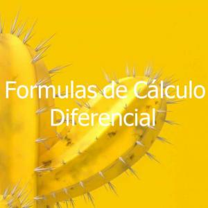Formulas de Cálculo Diferencial