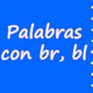 Imagen de portada del videojuego educativo: Palabras con Bl y Br, de la temática Lengua
