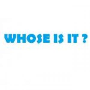 Imagen de portada del videojuego educativo: WHOSE IS IT?, de la temática Idiomas