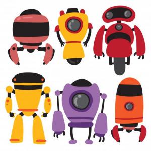 Imagen de portada del videojuego educativo: Robots, de la temática Literatura