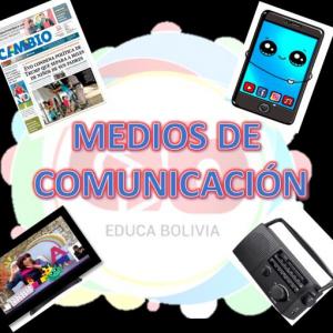 Imagen de portada del videojuego educativo: Medios de comunicación, de la temática Lengua