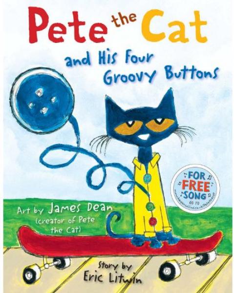 Pete the Cat and His Four Groovy Buttons - Numbers Hangman