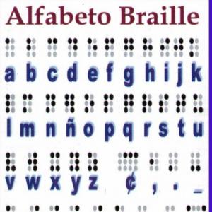 Imagen de portada del videojuego educativo: APRENDAMOS PARTE DEL ALFABETO BRAILLE, de la temática Lengua