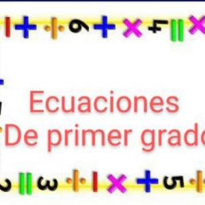 Ecuaciones de primer grado