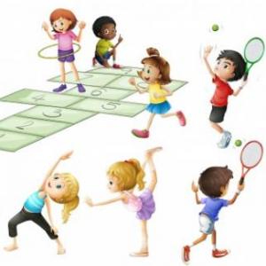 Jogo da oca do desporto e de educação física