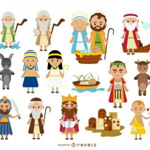 Imagen de portada del videojuego educativo: ¡Adivina los Personajes Bíblicos!, de la temática Religión