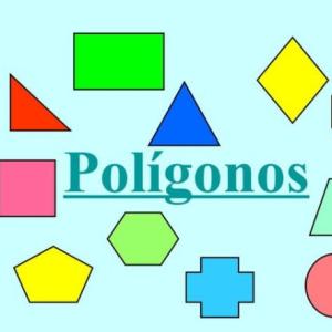 Imagen de portada del videojuego educativo: LOS POLÍGONOS, de la temática Matemáticas