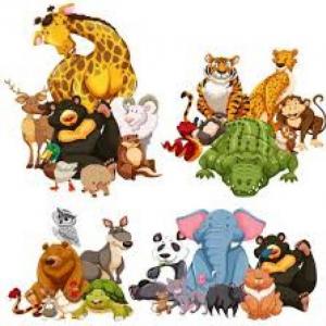 Imagen de portada del videojuego educativo: juego de grupos de animales, de la temática Biología