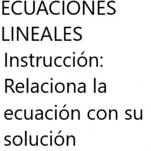 Ecuaciones lineales