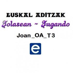 Imagen de portada del videojuego educativo: Euskal aditzak - Joan_OA_T3, de la temática Idiomas
