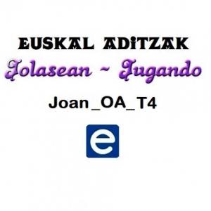 Imagen de portada del videojuego educativo: Euskal aditzak - Joan_OA_T4, de la temática Idiomas