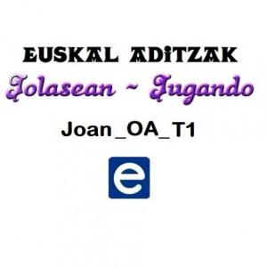 Imagen de portada del videojuego educativo: Euskal aditzak - Joan_OA_T1, de la temática Idiomas