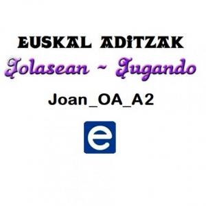 Imagen de portada del videojuego educativo: Euskal aditzak - Joan_OA_A2, de la temática Idiomas