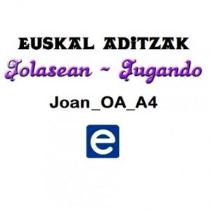 Imagen de portada del videojuego educativo: Euskal aditzak - Joan_OA_A4, de la temática Idiomas