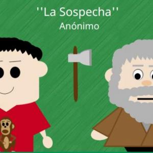 Imagen de portada del videojuego educativo: ''La Sospecha'' trivia, de la temática Lengua