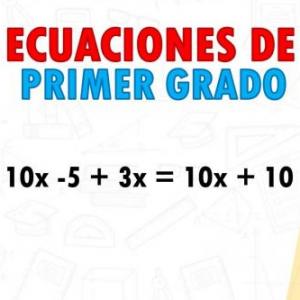 Ecuaciones de primer grado repaso