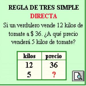 Regla de tres