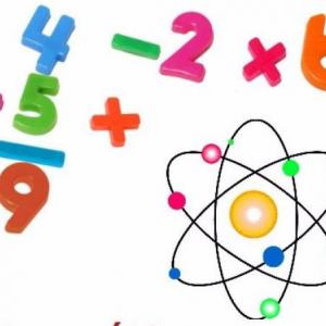 Juego de matemáticas, química y laboratorio de química