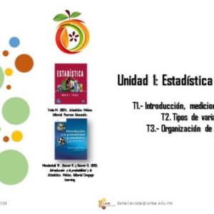 CONCEPTOS DE LA UNIDAD 1: BIOESTADISTICA