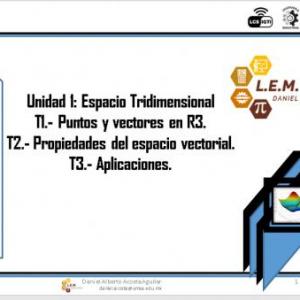 AVANCES DE LA UNIDAD 1 IGTI (CÁLCULO VECTORIAL)