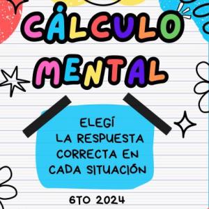 CÁLCULO MENTAL PARTE IV