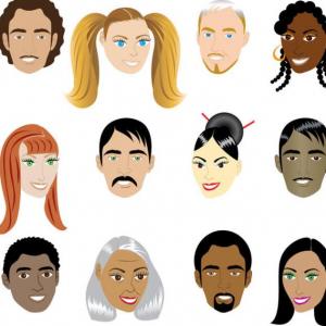 Describing faces vocabulary