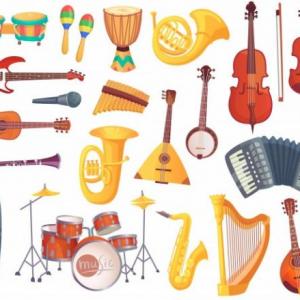 Imagen de portada del videojuego educativo: Instrumentos musicales, de la temática Música