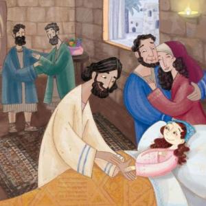 Jesús cura a la hija de Jairo