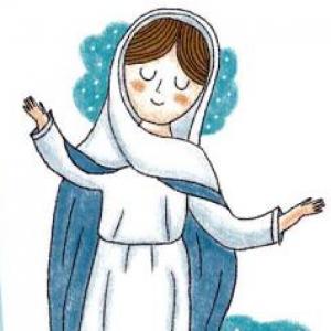 Imagen de portada del videojuego educativo: María , de la temática Religión