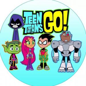 Imagen de portada del videojuego educativo: jóvenes titanes personajes, de la temática Cine-TV-Teatro