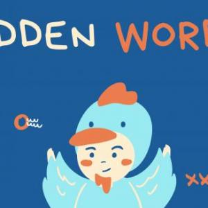 Imagen de portada del videojuego educativo: Hidden Words, de la temática Lengua