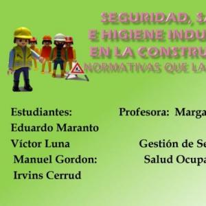 Seguridad y salud ocupacional