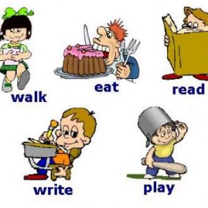 Find the past form of the verbs