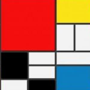 Imagen de portada del videojuego educativo: Piet Mondrian, de la temática Artes
