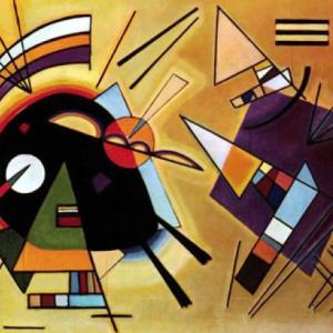 Imagen de portada del videojuego educativo: Punto y Línea sobre el Plano, de la temática Artes