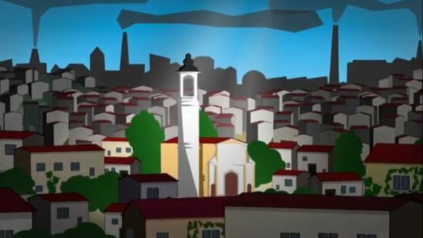 Imagen de portada del videojuego educativo: La experiencia de Don Bosco en Turín, de la temática Religión