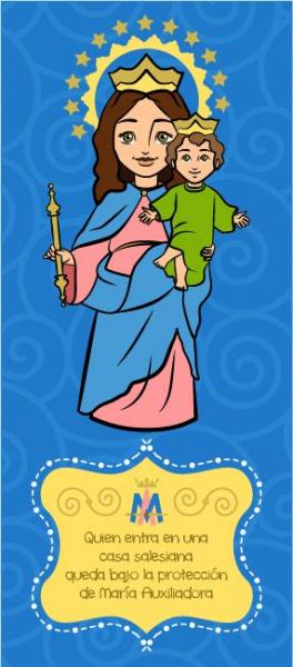 Imagen de portada del videojuego educativo: RECONOCIENDO A LA VIRGEN, de la temática Religión