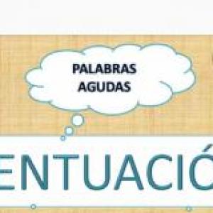 Acentuación de palabras