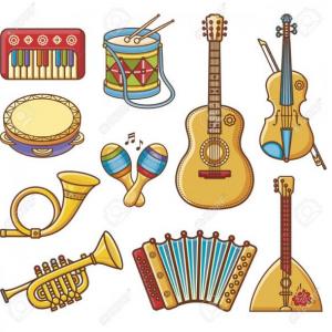 Imagen de portada del videojuego educativo: Trivias de Instrumentos, de la temática Música