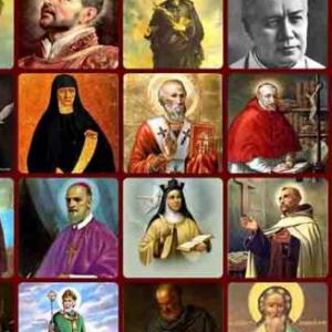 Imagen de portada del videojuego educativo: SANTOS CATOLICOS, de la temática Religión