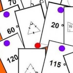 Imagen de portada del videojuego educativo: Memorama de ángulos, de la temática Matemáticas